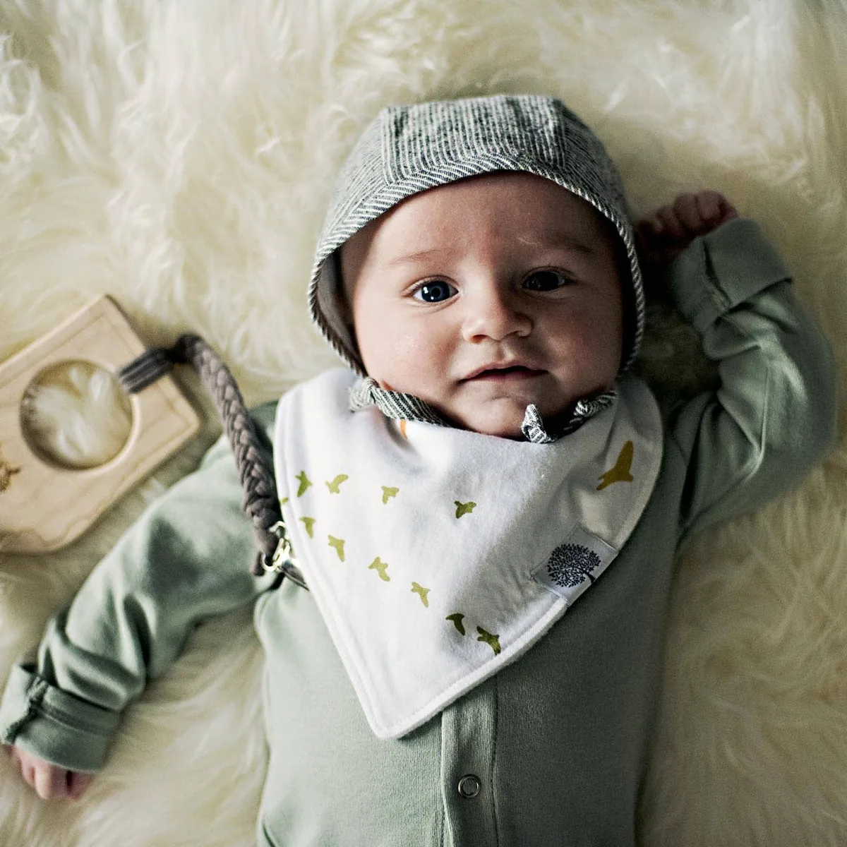 Vier gemusterte Bandana-Lätzchen von Parker Baby Co. – Bild 2